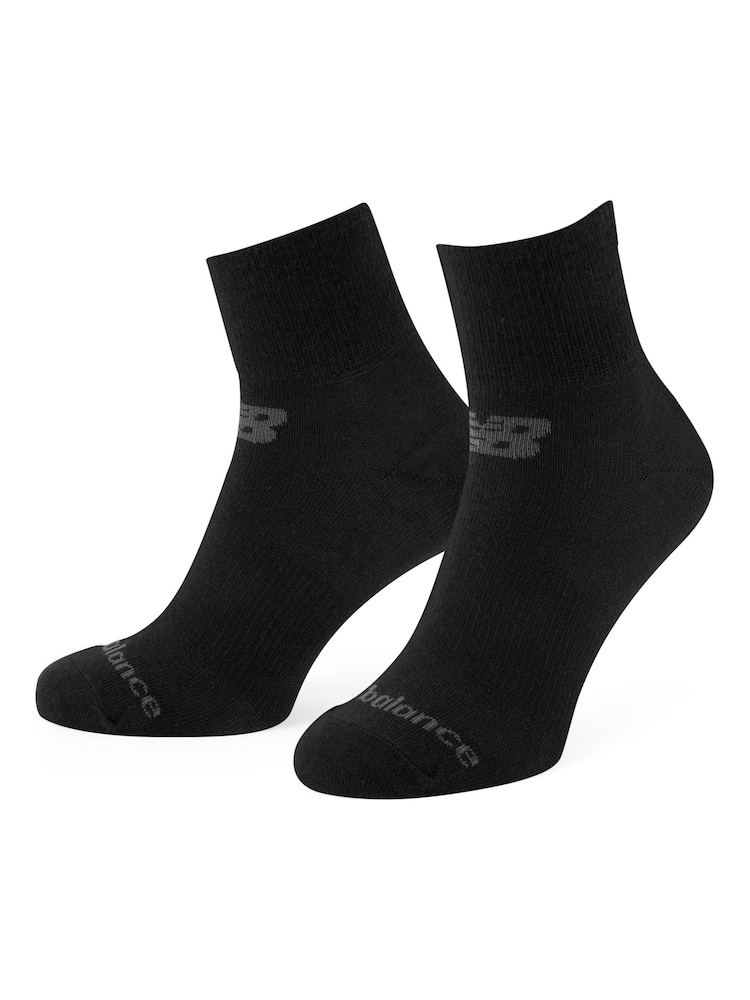 New Balance Black Multipack Ankle Flat Socks - Image 2 of 3