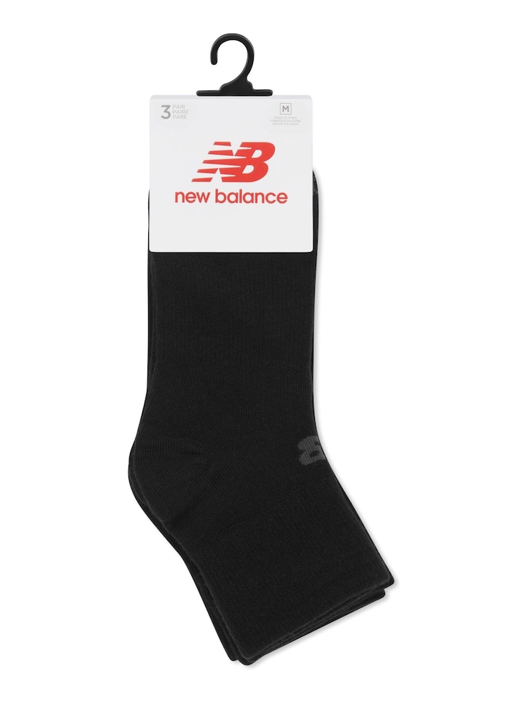 New Balance Black Multipack Ankle Flat Socks - Image 3 of 3