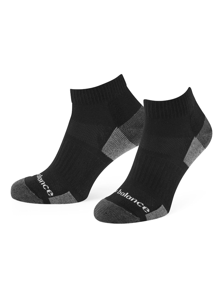 New Balance Black Multipack Cushioned Low Cut Socks - Image 1 of 3