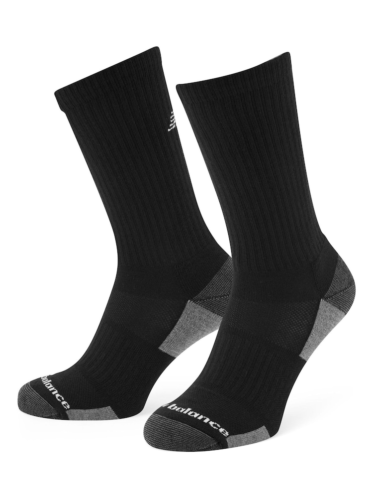 New Balance Black Multipack Essentials Cushioned  Crew Socks - Image 2 of 3