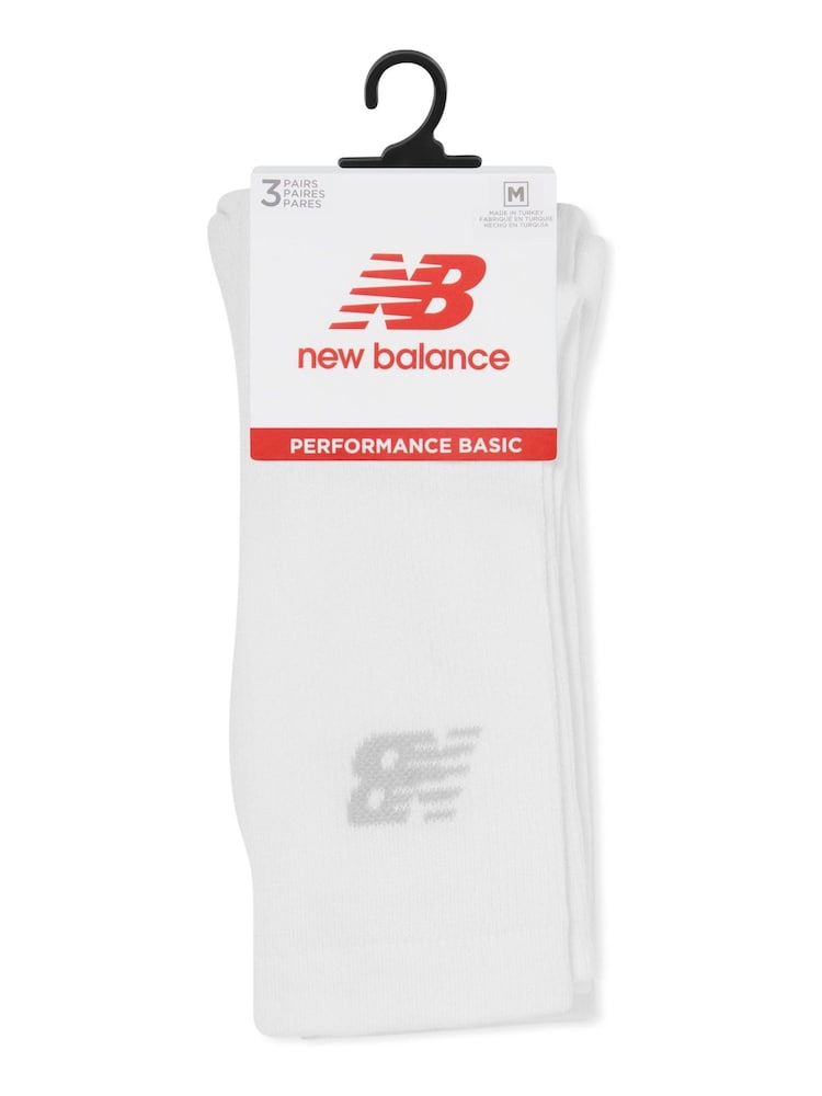 Bela - New Balance Sports Cushioned okrogli ovratnik; z okroglim ovratnikom nogavice 3 komplet - Slika 3 iz 3