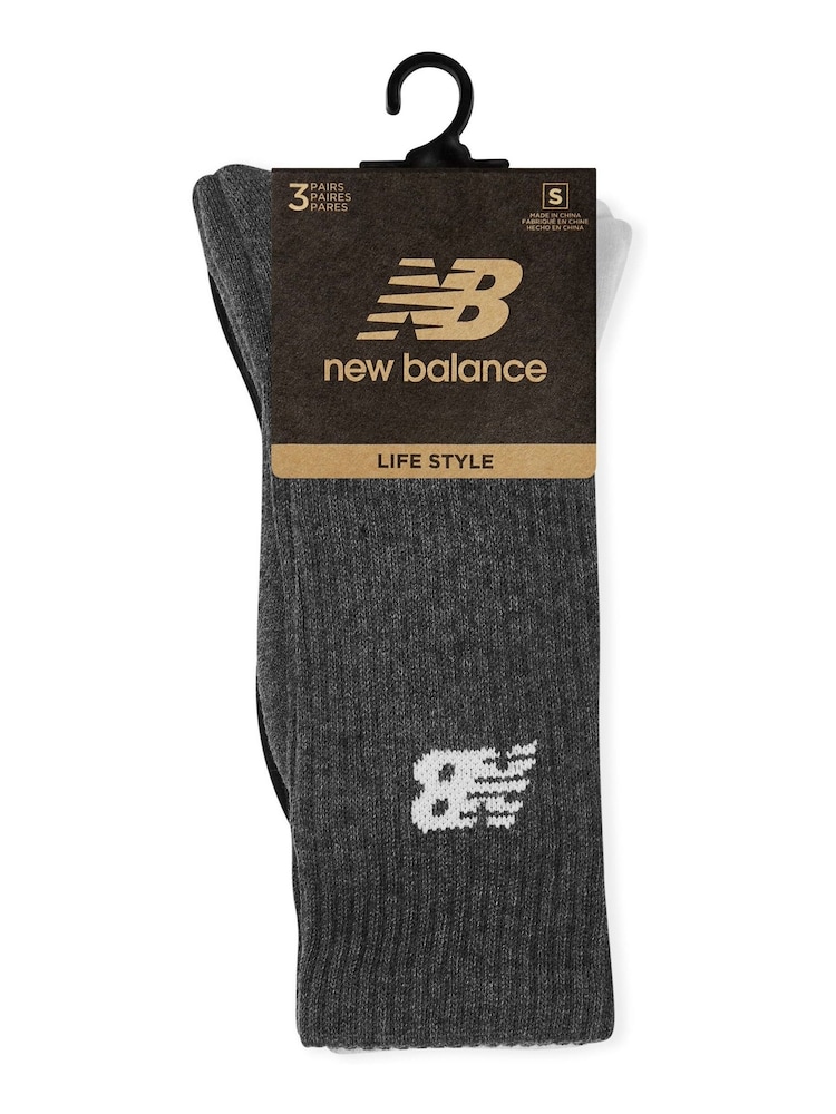 New Balance Natural Everyday Crew Socks 3 Pack - Image 3 of 3