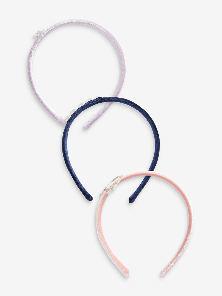 Light Pink Unicorn and Star Alicebands 3 Pack - Image 1 of 2 Light Pink Unicorn and Star Alicebands 3 Pack - Image 1 of 2