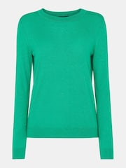 Whistles Green Annie Sparkle Crew Neck Jumper - Image 5 of 5