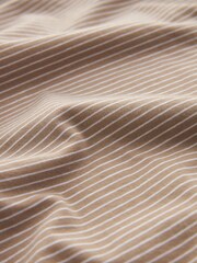 Neutral Brown Short Sleeve Stripe Polo Shirt - Image 7 of 7