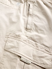 Ecru/White Regular Fit Stretch Utility Cargo Trousers - Image 8 of 9
