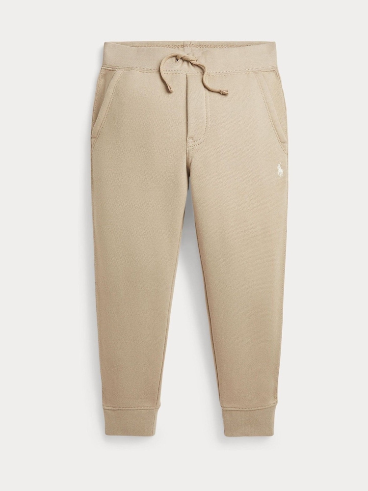 Polo Ralph Lauren Boy Khaki Green Fleece Joggers - Image 1 of 5 Polo Ralph Lauren Boy Khaki Green Fleece Joggers - Image 1 of 5