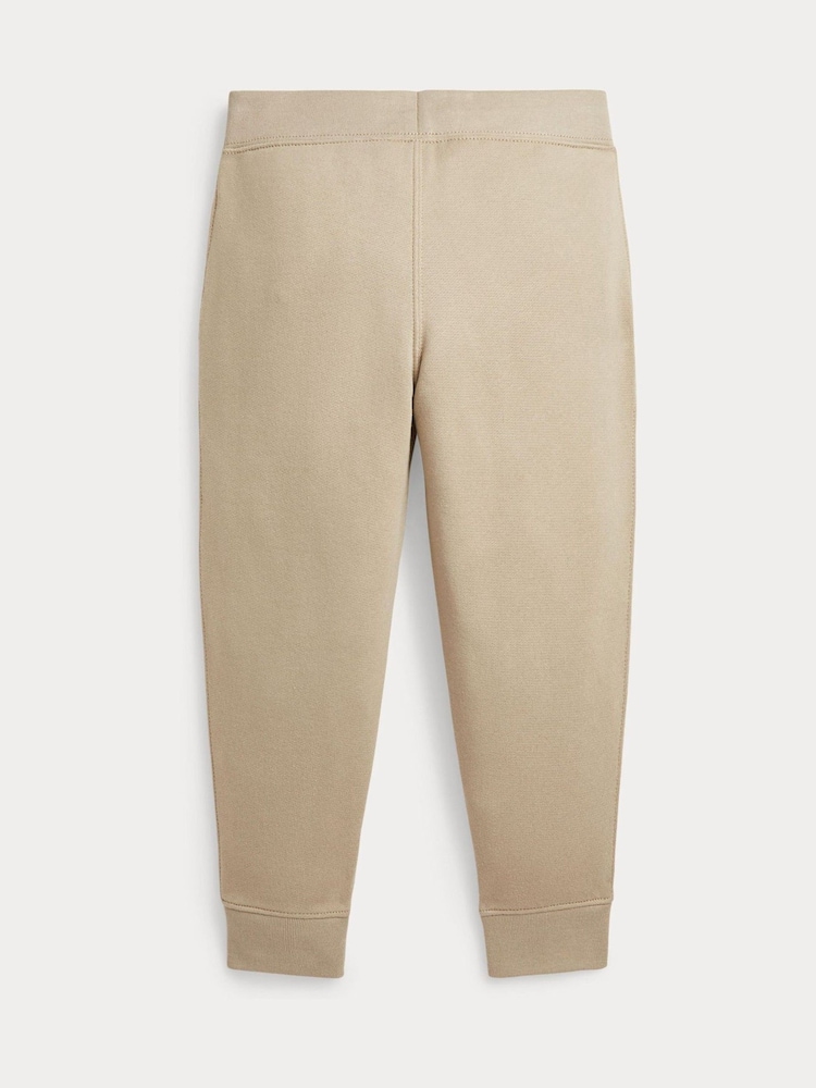 Polo Ralph Lauren Boy Khaki Green Fleece Joggers - Image 2 of 5 Polo Ralph Lauren Boy Khaki Green Fleece Joggers - Image 2 of 5