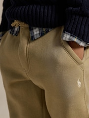 Polo Ralph Lauren Boy Khaki Green Fleece Joggers - Image 5 of 5