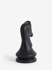 Black Ceramic Knight Chess Piece Ornament - Image 1 of 1