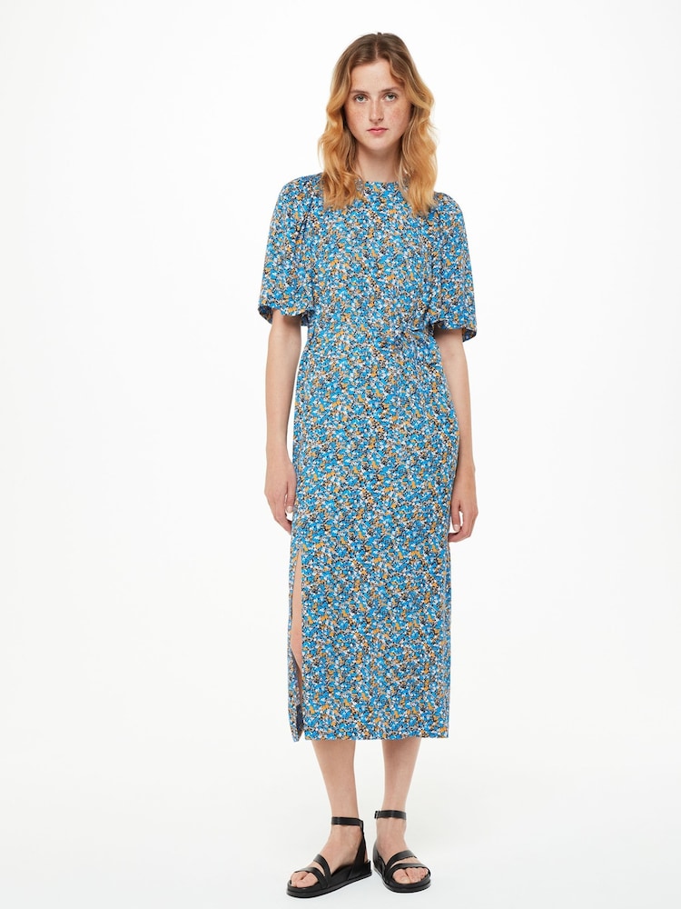 Whistles Natural Ditsy Bouquet Tallie Midi Dress - Image 1 of 5