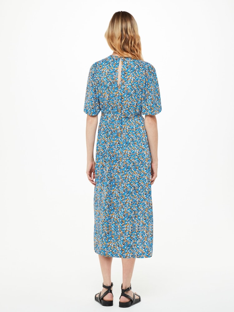 Whistles Natural Ditsy Bouquet Tallie Midi Dress - Image 2 of 5 Whistles Natural Ditsy Bouquet Tallie Midi Dress - Image 2 of 5
