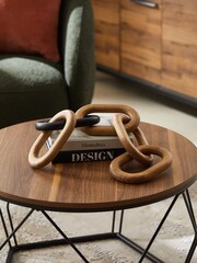 Brown Bronx Chain Link Ornament - Image 1 of 4