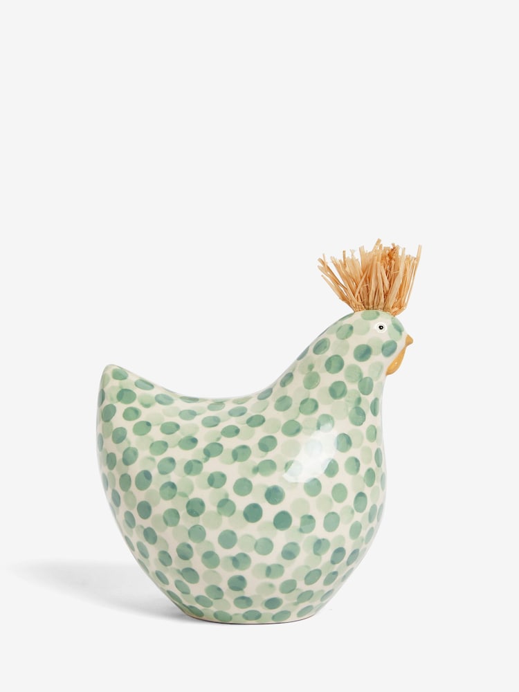 Sage Green Chicken Ornament - Image 2 of 4