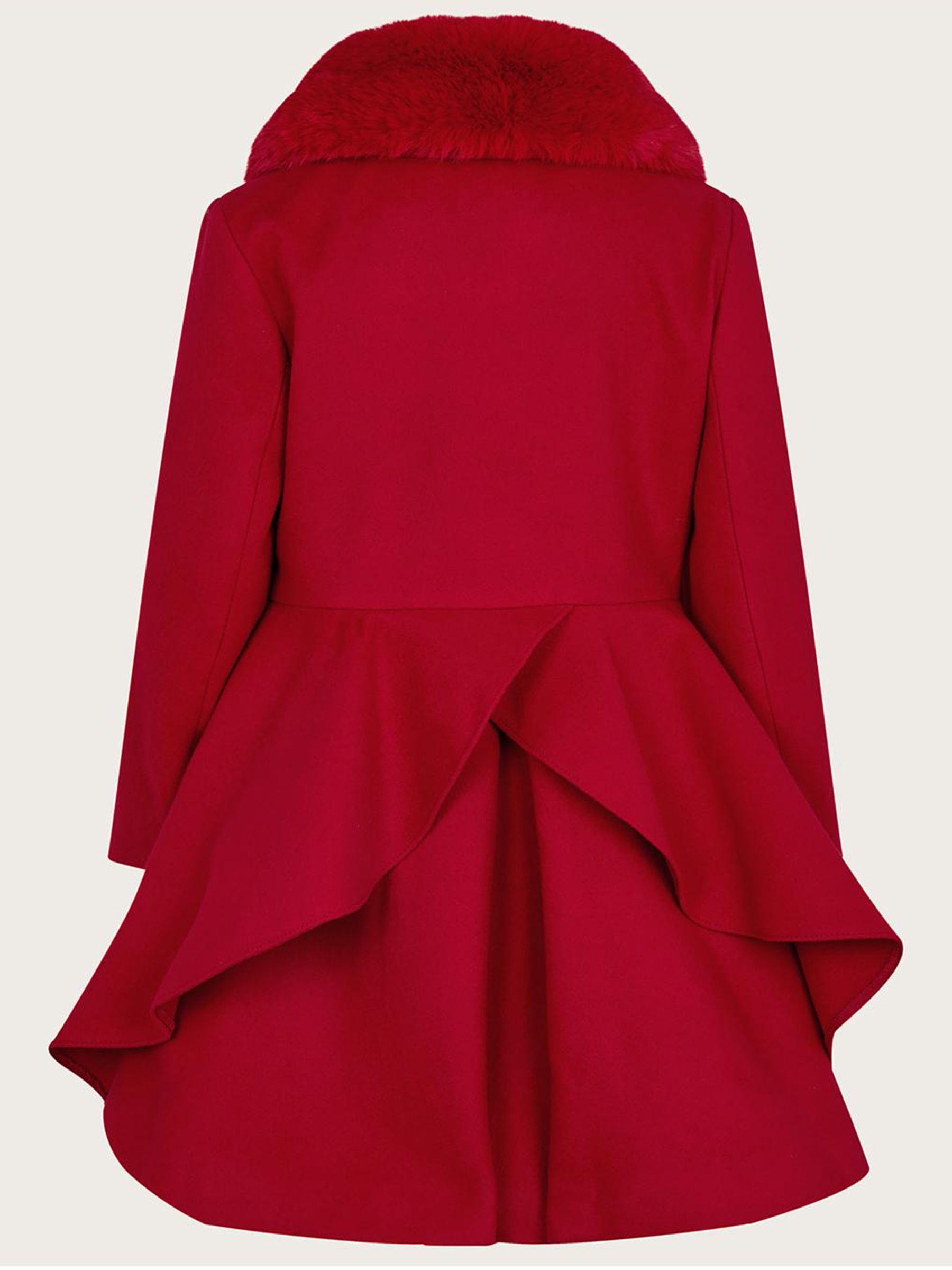 Buy Monsoon Red Skirted Twirl Smart Coat from Next Luxembourg