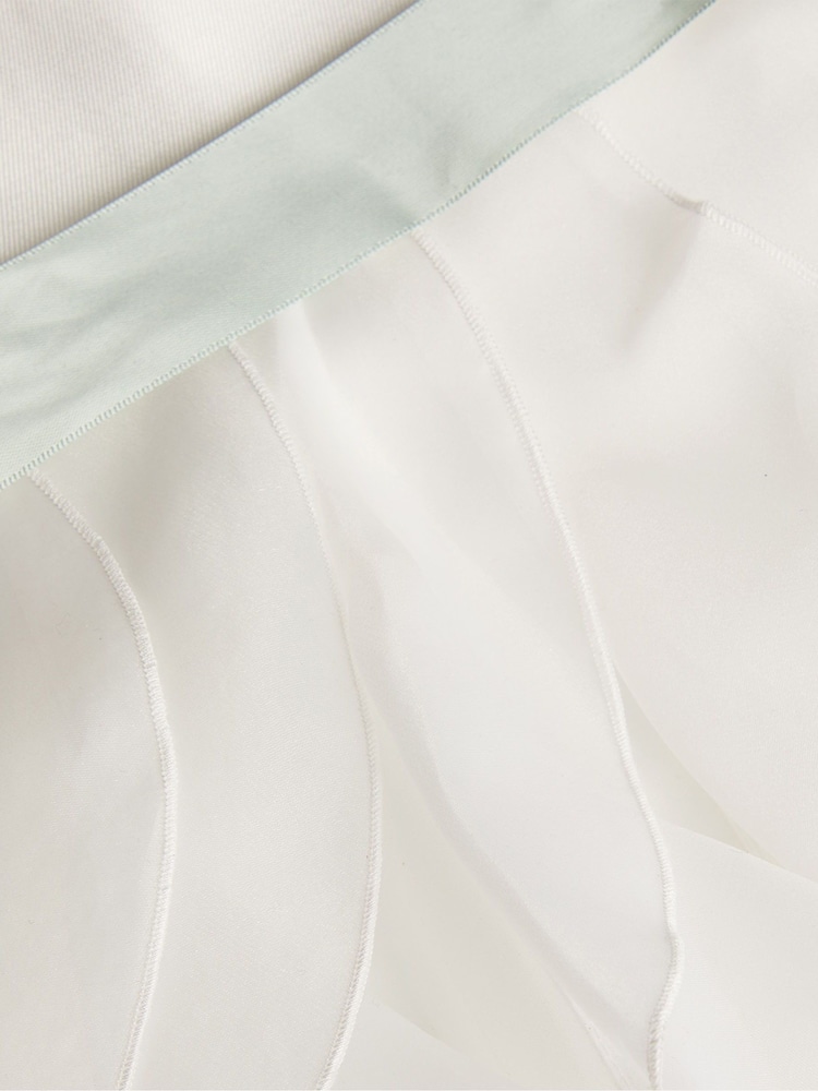 Monsoon Natural Baby Cannes Organza Ruffle Dress - Image 3 of 3