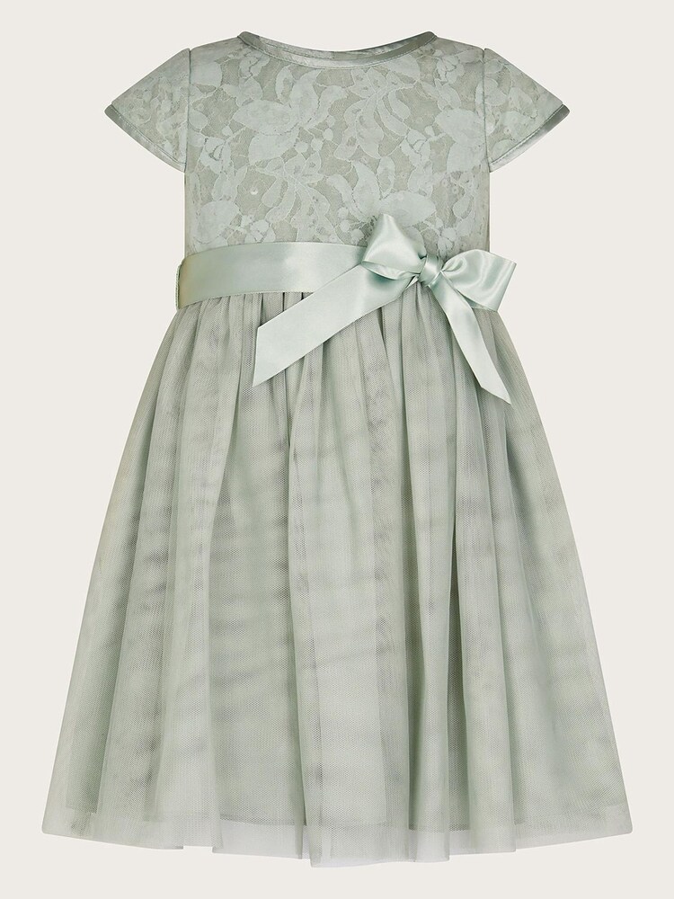 Monsoon Green Baby Lacey Sequin Truth Dress - Image 1 of 3