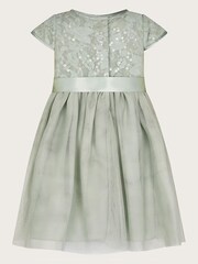 Monsoon Green Baby Lacey Sequin Truth Dress - Image 2 of 3