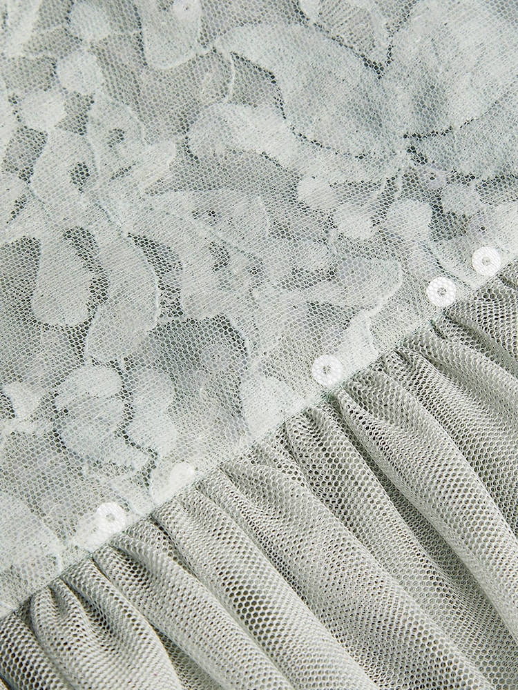 Monsoon Green Baby Lacey Sequin Truth Dress - Image 3 of 3
