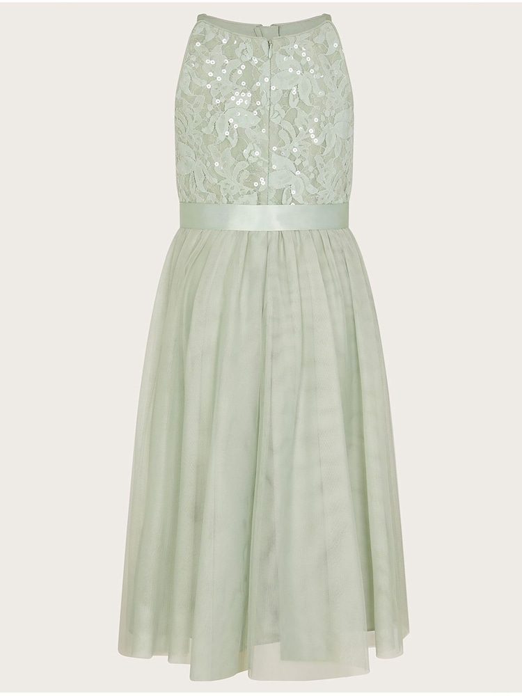 Monsoon Green Lacey Sequin Truth Maxi Dress - Image 2 of 3
