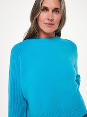 Whistles Blue Anna Wool Mix Crew Knit - Image 1 of 5