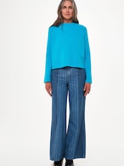Whistles Blue Anna Wool Mix Crew Knit - Image 3 of 5