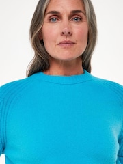 Whistles Blue Anna Wool Mix Crew Knit - Image 4 of 5
