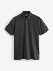 Sage Green/Grey/Rust Brown Regular Fit Short Sleeve Jersey Polo Shirts 3 Pack - Image 3 of 12
