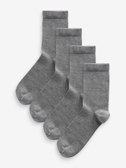 Dark Grey Modal Ankle Socks 4 Pack - Image 1 of 2