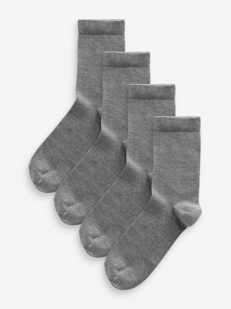 Dark Grey Modal Ankle Socks 4 Pack - Image 1 of 2