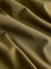 Khaki Green 100% Cotton Bandeau Jersey Utility Dress - Image 5 of 5
