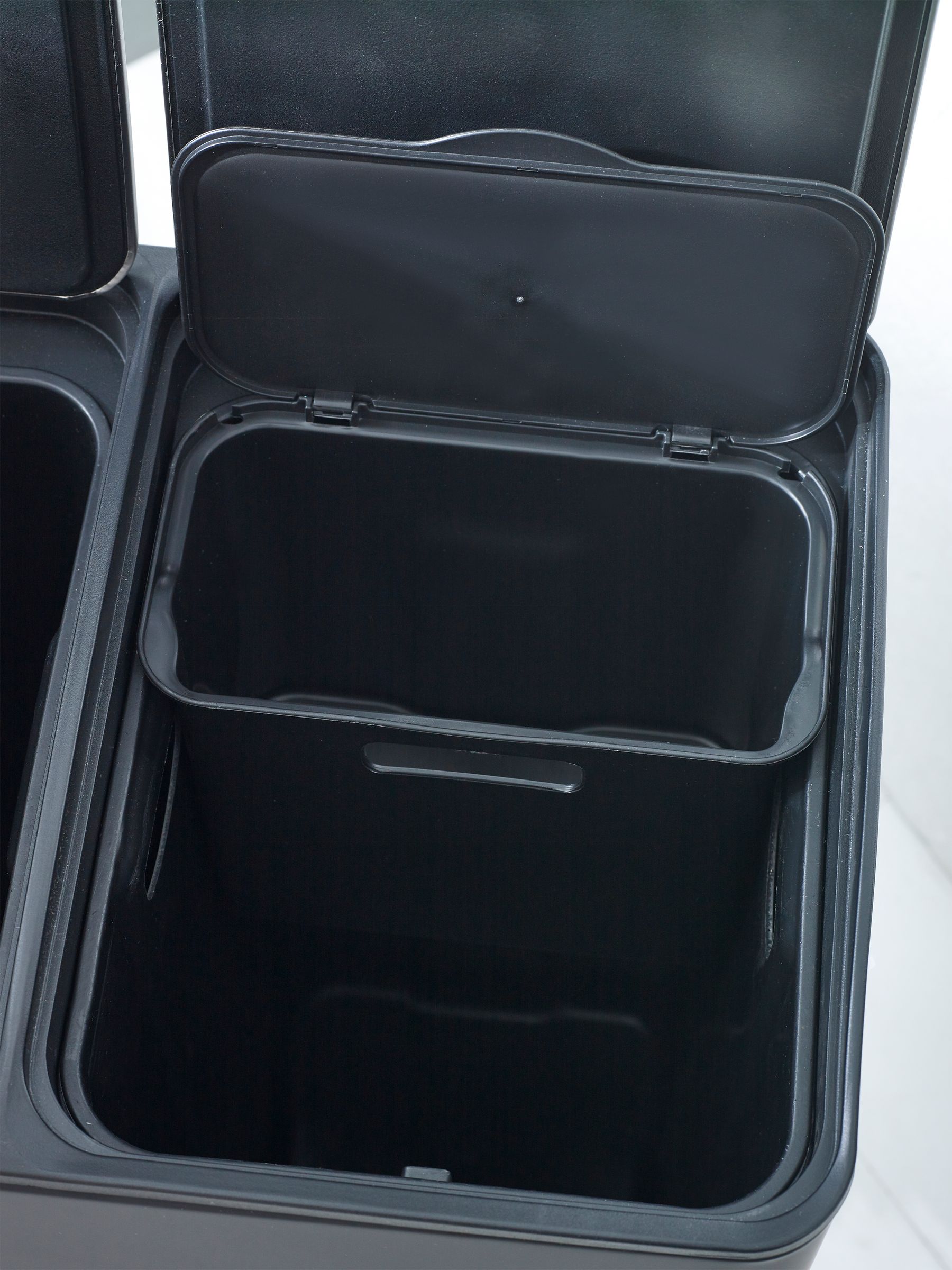 Buy Black 40L 3 compartment Recycling Soft Close Pedal Bin from Buy Black 40L 3 compartment Recycling Soft Close Pedal Bin from