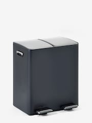 Black 40L 3 compartment Recycling Soft Close Pedal Bin - Image 7 of 7