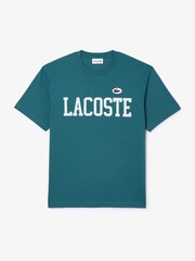 Lacoste French Iconics Varsity Logo 100% Cotton T-Shirt - Image 5 of 6