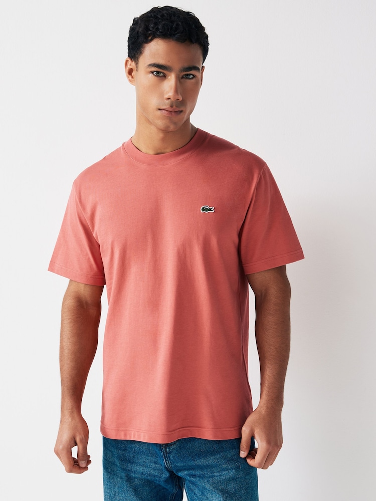Lacoste Relaxed Fit Jersey 100% Cotton T-Shirt - Image 1 of 4