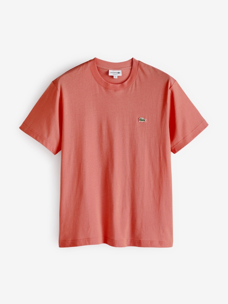 Lacoste Relaxed Fit Jersey 100% Cotton T-Shirt - Image 4 of 4