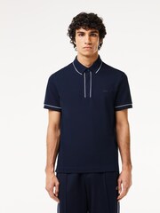 Lacoste Navy Contrast Tipping Paris Polo Shirt - Image 1 of 7