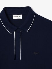 Lacoste Navy Contrast Tipping Paris Polo Shirt - Image 7 of 7