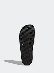 adidas Originals Black/White Adilette Slides - Image 11 of 13