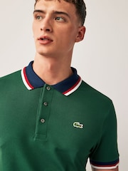 Lacoste Contrast Collar Polo Shirt - Image 3 of 4