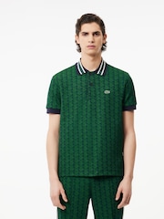 Lacoste Monogram Polo Shirt - Image 1 of 10