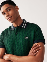 Lacoste Monogram Polo Shirt - Image 3 of 10