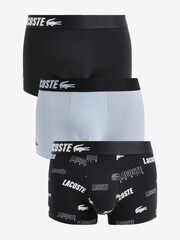 Lacoste French Iconics Homme Noir Trunks 3 PK - Image 1 de 12