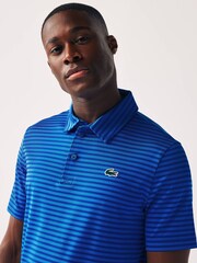 Lacoste Golf Ultra-Dry Striped Polo Shirt - Image 3 of 4