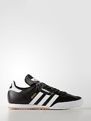 adidas Originals Black/White Samba Suede Trainers - Image 1 of 7