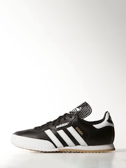 adidas Originals Black/White Samba Suede Trainers - Image 2 of 7