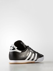 adidas Originals Black/White Samba Suede Trainers - Image 3 of 7