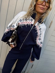 Never Fully Dressed Zip up Knitted Cardigan - Billede 1 af 4