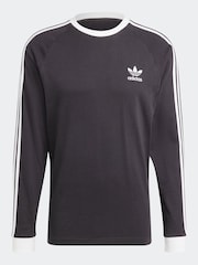 Schwarz - adidas Originals 100% Cotton Adicolor Classics 3-Stripes Long Sleeve Long-Sleeve Top - Bild 5 von 5