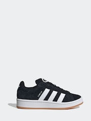 adidas Black/White Junior Campus 00s Trainers - Image 1 of 9